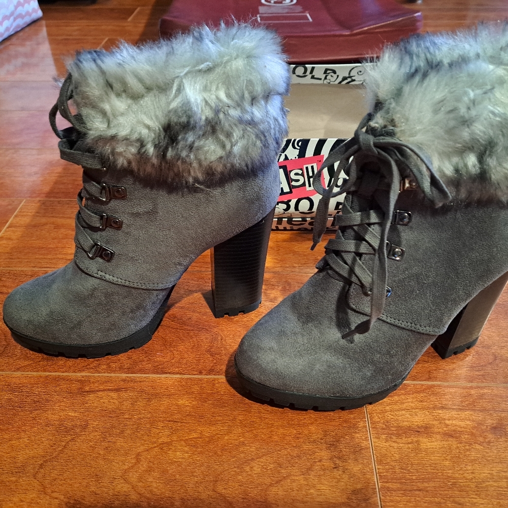 Boots High Heels Size 8